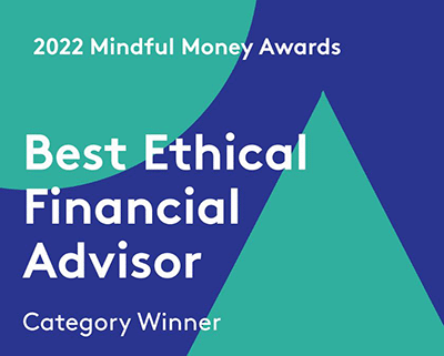 Winner of the 2022 Mindful Money Award for Best Ethical Financial Adviser